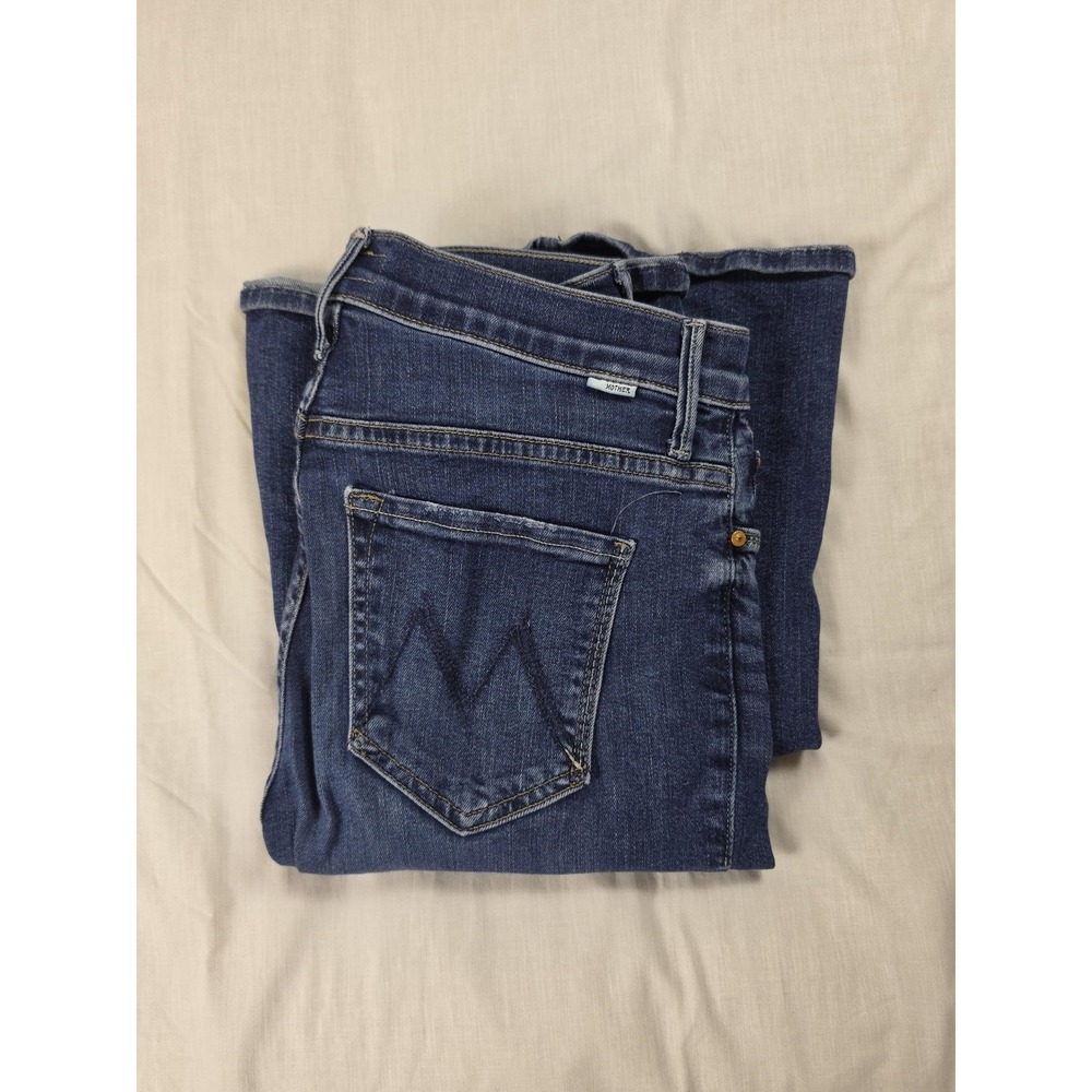 Mother Jeans Womens 26 Blue The Weekender Mid Rise Flare Stretch Denim 1585-104